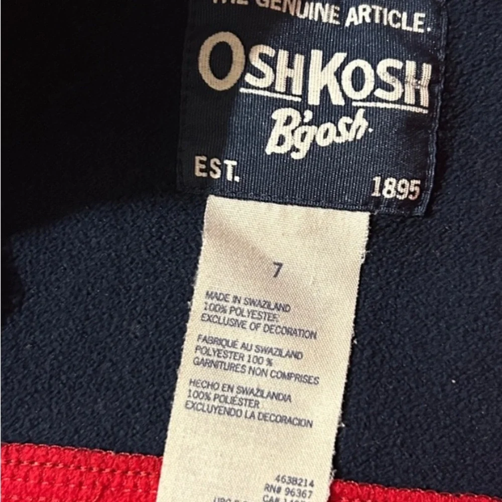 OshKosh B'gosh Red and Gray Hoodie Set